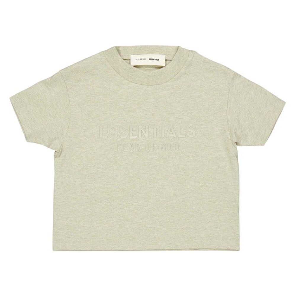 Fear Of God Essentials Childrens/Kids Embossed Logo T-Shirt / Heather Stone
